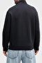 Cotton Regular Fit Half Zipper Stand Collar Sweat Men's Sweat Xm001295 Af10818 Ub10 - 3