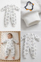 Penguin Patterned 2.5 Tog Winter Thick Fiber Filled Zippered Footed Children's Sleeping Bag 1-6 Years Old - 3