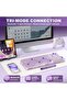 لوحة مفاتيح ميكانيكال لاسلكية للالعاب X98 QMK/VIA مع مقبض ثلاثي الاوضاع بلوتوث 5.0 / USB-C / 2.4 جيج - 3