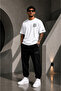 089 Print Detailed Oversize Cotton T-Shirt Tracksuit Set - 2