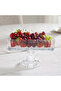 Crystal Decor Baton Glass Presentation Bowl - Cookie Presentation Bowl - 2