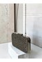 Anthracite Gray Platinum Color Stone Women's Evening Dress Bag Wedding Engagement Graduation - 5