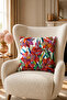 Decorative Floral Pattern Throw Pillow Cover Set - Modern Living Room and Sofa Decor, Set of 4 (Double-Sided) - 4
