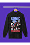 Sonic the Hedgehog Printed 3-Yarn Quality Soft Texture Hooded Children's Sweatshirt
