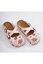 6373 Roses and Ladybugs Printed Comfort Cross Sabo Slippers - 2