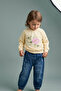 Girls' Floral Printed Sweatshirt and Jogger Pants Set - 3