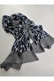 Luxury Voile Silk Double-Sided Shawl Hijab Foulard Scarf Shawl Letter Patterned 70 X 180 cm - 2