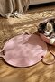 Pet Handmade Cat Scratching Mat with Toys, 100% Cotton Rope, Pink