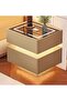 Modern Bedside Nightstand Table with LED Mirror, Sensor Light, Wireless Charging and BT Speaker 40CM