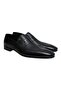 Black Color Laceless Genuine Leather Men's Shoes