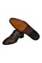 Brown Laceless Genuine Leather Men's Shoes - 3