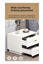 Modern 2-Drawer Nightstand Bedside Table with Spacious Countertop, Bedside Cabinet Night Table for Bedroom, Living Room & Sofa Side - 6