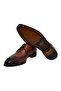 Brown Lace-Up Genuine Leather Men's Shoes - 3