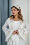 Embroidered Flora Reception Robe
