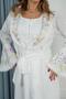 Embroidered Flora Reception Robe - 8