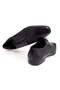 Black Color Lace-Up Genuine Leather Leather Sole Men's Shoes - 2