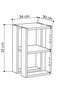 Modern Nightstand Bedside Table | Multifunctional Side Table For Bedroom Living Room| 2Tier Table| 30X34X55Cm Oak - 5