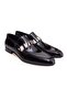 Black Color Laceless Genuine Leather Men's Shoes