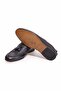 Black Color Laceless Genuine Leather Men's Shoes - 3