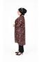 Women's Large Size Crispy Pattern Drawstring Tunic - 4