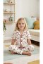 Dlş 6190 Girl's 100% Cotton White Cherry Combed Cotton Buttoned Pajama Set - 2