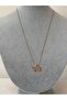 Zircon & Pearlescent Figure Steel Necklace - 3