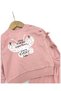 Baby Girl Set with Butterfly Print and Bow on the Sleeves, 6-9-12-18-24 Months - 5