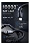 100W USB-C to USB-C Fast Charging Cable, 1.2M, Transparent Blue, LED Light - 6