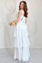 Yellow Strappy Layered Dress with Tie Back - 4
