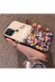 Realme C21Y Compatible Silicone Edge Hard Back Case Couple Phone Case with Floral Pattern - 2