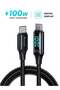 100W USB-C to USB-C Fast Charging Cable 1.2M, Digital Display, Android Samsung Laptop