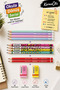 Karmaofis Back to School Pencil Set Set-2 |   12 Pieces |   8 Hb/2B Pencils |   2 Red Pens |   2 Eraser Set