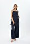 Brode Fabric Suit with Straps and Pants