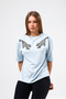 Sequin Double Tiger Embroidered Premium Fabric T-Shirt - 5