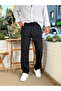 Single Pleated Linen Trousers with Drawstring Waist