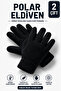 Fleece Gloves Warm Soft Textured Winter Gloves for Cold Weather - 2 Pieces