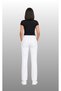 Women's Elastic Waist White, Navy Blue, Black Lycra Belinda Fabric Doctor Medical Single Bottom Trousers - 5