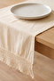 Cream Lacy Cotton Lace Runner 40X150 cm - 5