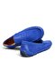 Sax Blue Coco Suede - Magniani Sax Blue Color Laceless Genuine Leather Men's Shoes - 2