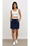 Double Belted Mini Bell-Sleeved Skirt - 4