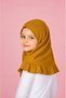 Pink Hijab for Kids – Modest Islamic Headscarf with Lace Ruffle Trim & Decorative Bow, Cute Muslim Hijab for kids - 3