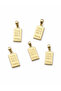 Gold Bar Pendant with Gold Bar Design – Shiny Gold Color Metal Accessory
