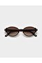Nivra Oval Brown Trend Color Sunglasses Bone Sap Premium