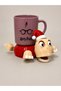 Christmas Cup Holder Turtle with Christmas Hat Mug Holder Desktop Decor New Year Gift