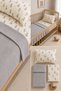 100% Cotton Mother's Side Park Bed Compatible Baby Pique and Sheet Set 3-Piece Set (Light Gray) Suitable for 60X120-70X110-70X120 Beds - 3