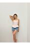 Women's Strapless Floral Patterned Lace-Up Backless Peplum Crop Blouse - 3