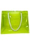 R&M Promotion Tropical Summer Set of 2 - Waterproof Transparent Pvc Women's Beach and Pool Bag (Neon Yellow & Green) - 3