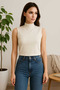 Women's Sleeveless Bodysuit (2 Pieces)-(17952) - 5