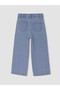 Lcw Kids Indigo Wideleg Glittery Striped Girls' Jean Pants - 5