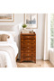 Elegant Honey Finish Solid Sheesham Wood Drawer Cabinet{width 37 x depth 23 x height 85 cm}